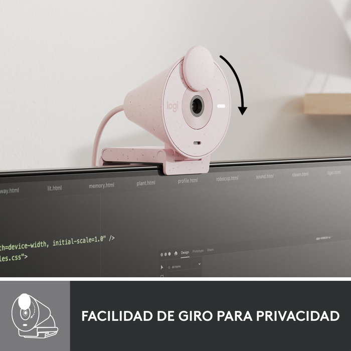 Logitech Webcam BRIO 300 Rose (960-001448)