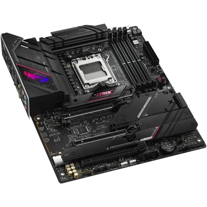 Asus ROG STRIX B650E-E GAMING WiFi - Carte mère ATX AMD B650 Socket AM5 - Wi-Fi 6E, 2.5 Gigabit Ethernet, DDR5, M.2, SATA III, Support AMD Ryzen 7000 Asus ROG STRIX B650E-E GAMING WiFi - Carte mère ATX AMD B650 Socket AM5 - Wi-Fi 6E, 2.5 Gigabit Ethernet, DDR5, M.2, SATA III, Support AMD Ryzen 7000
