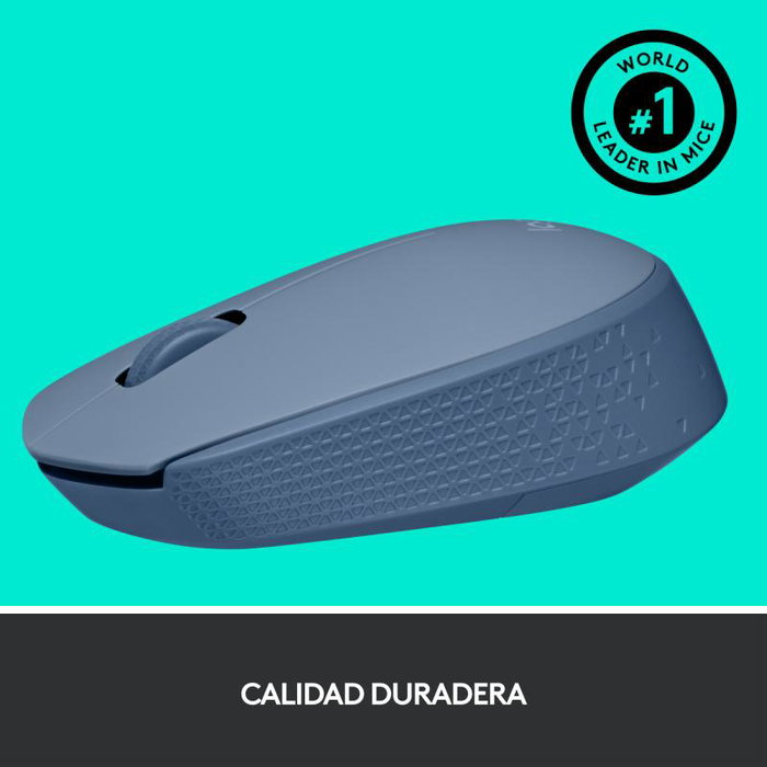 Logitech M171 Souris Sans Fil, Bluetooth, Couleur Bleue, Réf. 910-006866