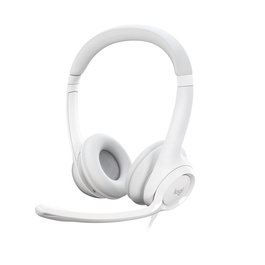 Logitech H390 - Casque audio USB avec microphone antibruit, ajustable et contrôle en ligne pour PC, ordinateur, télétravail et jeux