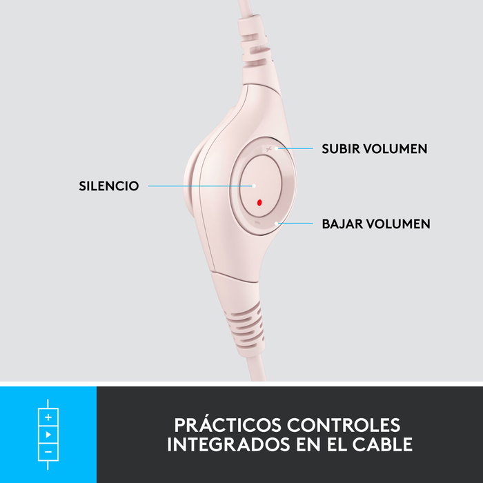Logitech H390 Casque Filaire USB Rose