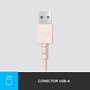 Logitech H390 Casque Filaire USB Rose