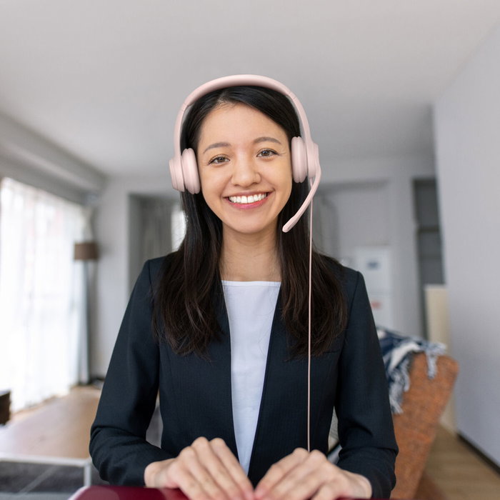 Logitech H390 Casque Filaire USB Rose