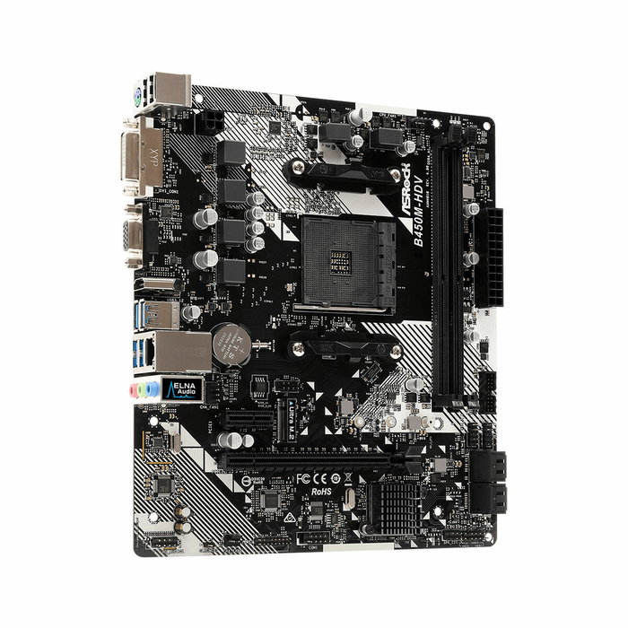 Carte Mère ASRock B450M-HDV R4.0 AMD B450 AMD AM4