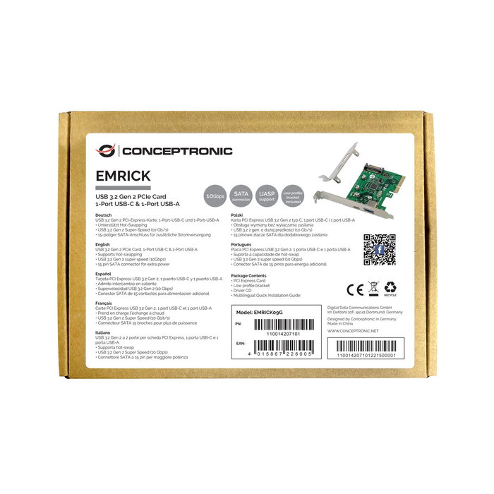 Carte PCI Conceptronic 110014207101 Carte PCI Conceptronic 110014207101