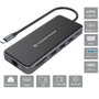 Conceptronic DONN15G Adaptateur USB-C Multiport 12-en-1 HDMI VGA USB 3.0 Ethernet AUX