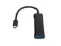 Conceptronic HUBBIES12B Hub USB Type-C 4 ports USB 3.0, 2x USB-C et 2x USB-A, Aluminium, Plug & Play, Noir