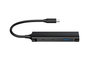 Conceptronic HUBBIES12B Hub USB Type-C 4 ports USB 3.0, 2x USB-C et 2x USB-A, Aluminium, Plug & Play, Noir