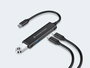 Conceptronic HUBBIES12B Hub USB Type-C 4 ports USB 3.0, 2x USB-C et 2x USB-A, Aluminium, Plug & Play, Noir