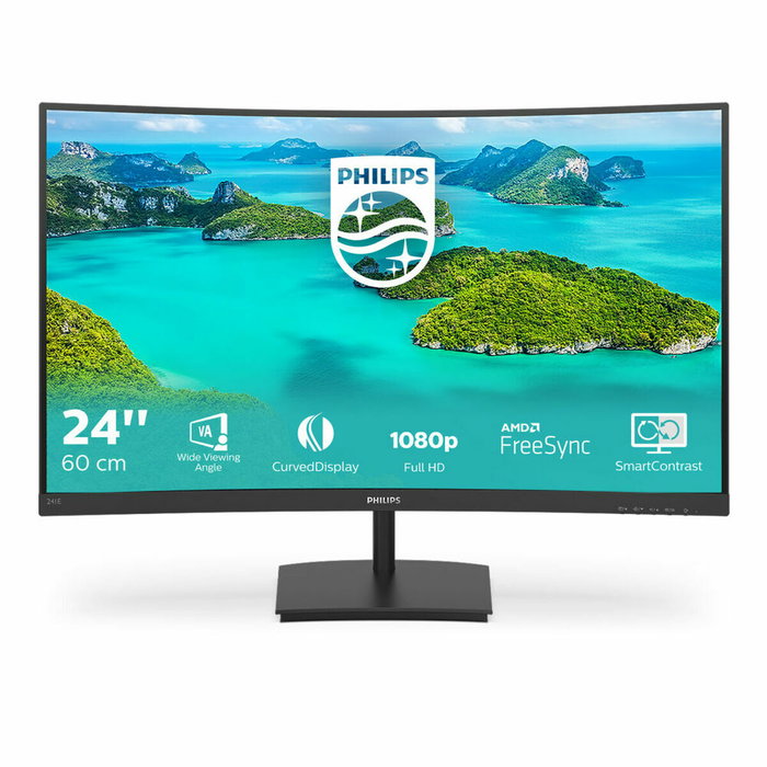 Écran Philips 241E1SCA/00 FHD LCD Full HD 23,6" 75 Hz Écran Philips 241E1SCA/00 FHD LCD Full HD 23,6" 75 Hz