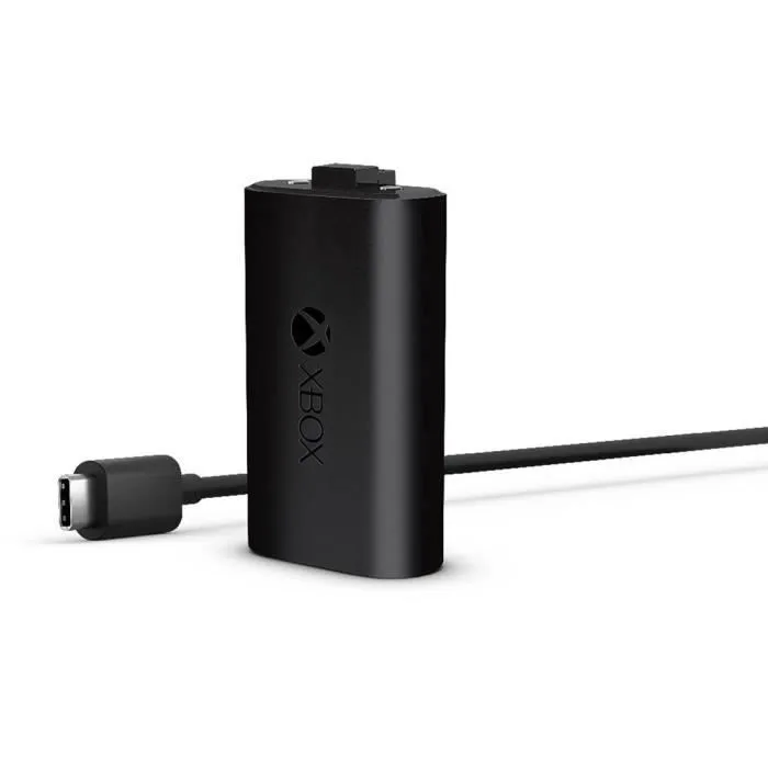 Microsoft Kit Play & Charge Xbox - Batterie rechargeable et câble USB-C pour manettes Xbox Series X/S (nouvelle génération)
