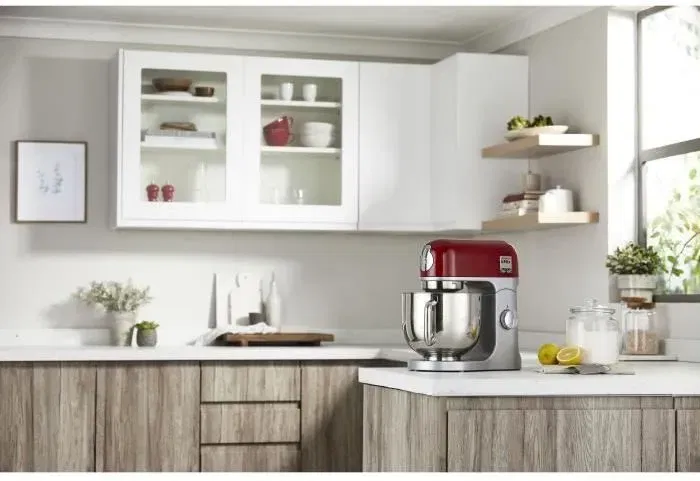 Kenwood Robot pâtissier kMix KMX750RD Rouge, Bol inox 5 L, 6 vitesses, 1000 W