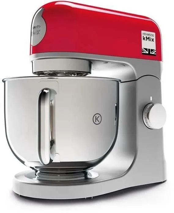 Kenwood Robot pâtissier kMix KMX750RD Rouge, Bol inox 5 L, 6 vitesses, 1000 W