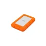 LaCie Disque Dur Externe Rugged Mini LAC9000298 - 2 To - Résistant aux chocs - USB 3.2 Gen 1 - 5400 tr/min - Orange/Argent