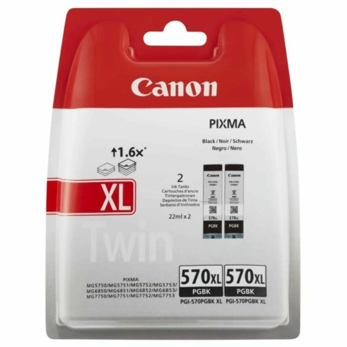 Cartouche d'encre originale Canon PGI-570PGBK XL Twin Noir