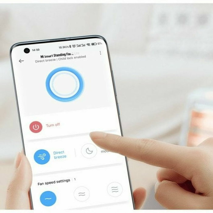 Ventilateur sur Pied Xiaomi MI SMART STANDING FAN 2 LITE Blanc