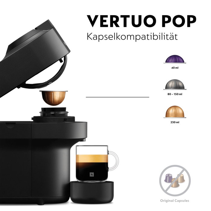 Nespresso Vertuo Pop ENV 90.B par DeLonghi, Noir