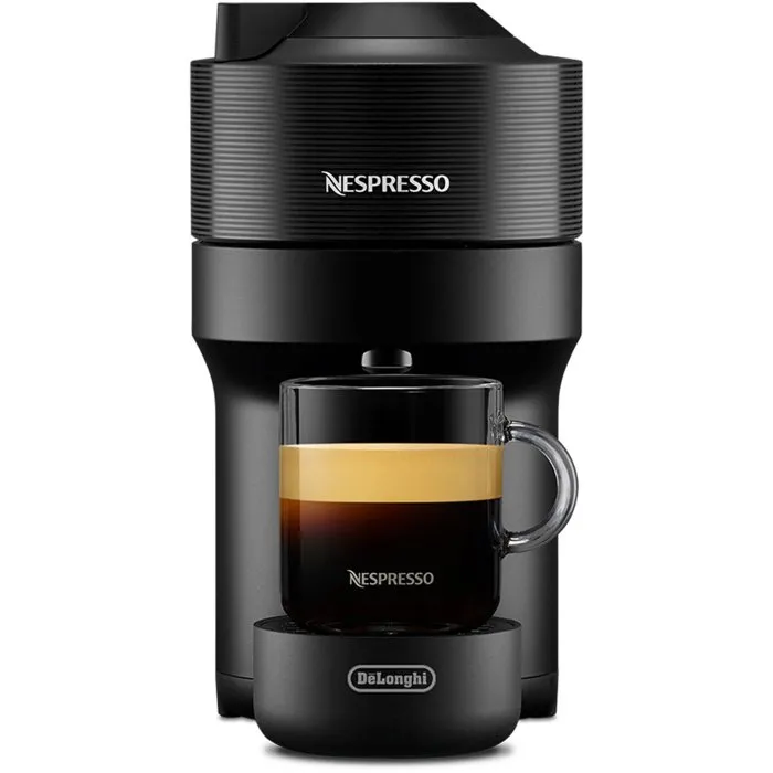 Delonghi ENV90.B - Machine à café à capsules Nespresso Vertuo Pop Noir, Technologie Centrifusion, 5 tailles de tasse, livrée avec 7 capsules