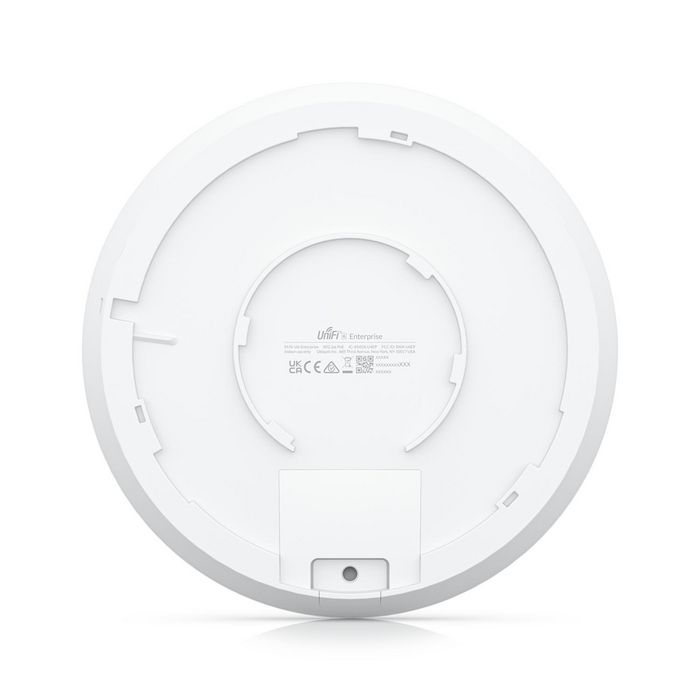 Ubiquiti Point d'accès WiFi 6E plafonnier Triple Bande (2.4/5/6 GHz) avec PoE+, débit 10.2 Gbps, 1 port 2.5GbE
