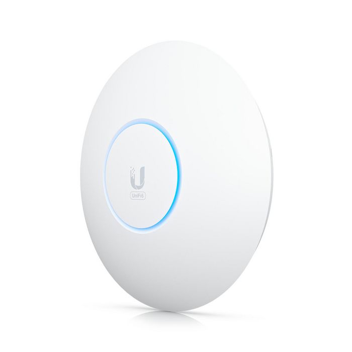 Ubiquiti Point d'accès WiFi 6E plafonnier Triple Bande (2.4/5/6 GHz) avec PoE+, débit 10.2 Gbps, 1 port 2.5GbE