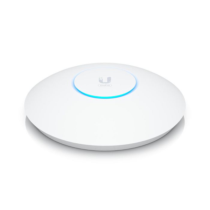 Ubiquiti Point d'accès WiFi 6E plafonnier Triple Bande (2.4/5/6 GHz) avec PoE+, débit 10.2 Gbps, 1 port 2.5GbE