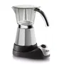 Delonghi EMKM6B Cafetière Électrique Alicia Plus, 6 Tasses (0,4L), 450W, Blanc, Base Rotative 360°, Arrêt Automatique