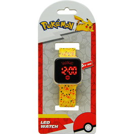 KIDS LICENSING Montre à LED Pikachu Pokemon pour enfant, montre décorative avec affichage numérique
