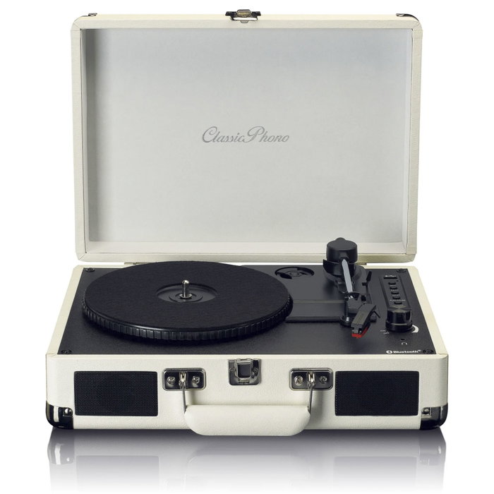 Lenco TT-115 Tourne-disque rétro avec haut-parleurs intégrés, Crème Lenco TT-115 Tourne-disque rétro avec haut-parleurs intégrés, Crème
