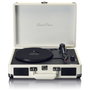 Lenco TT-115 Tourne-disque rétro avec haut-parleurs intégrés, Crème