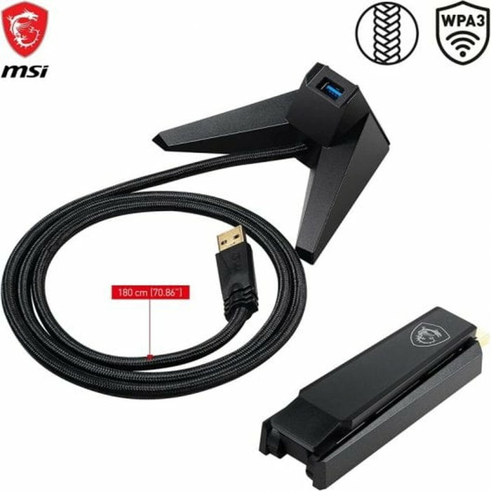 MSI GUAX18 Adaptateur WiFi 6 USB AX1800