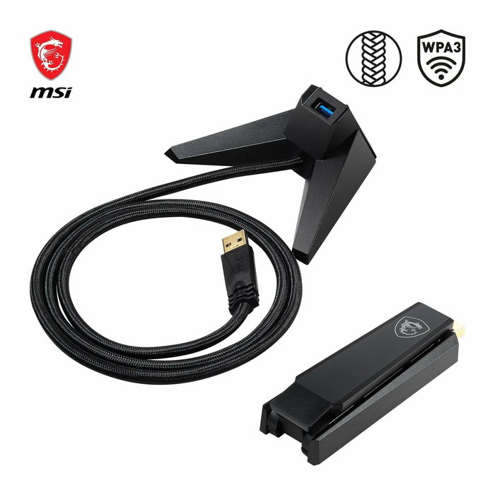 MSI GUAX18 Adaptateur WiFi 6 USB AX1800