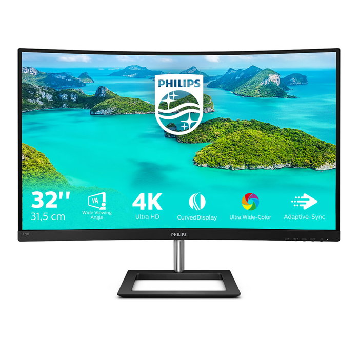 Écran Philips 328E1CA/00 32" LED VA LCD Flicker free 50-60 Hz Écran Philips 328E1CA/00 32" LED VA LCD Flicker free 50-60 Hz