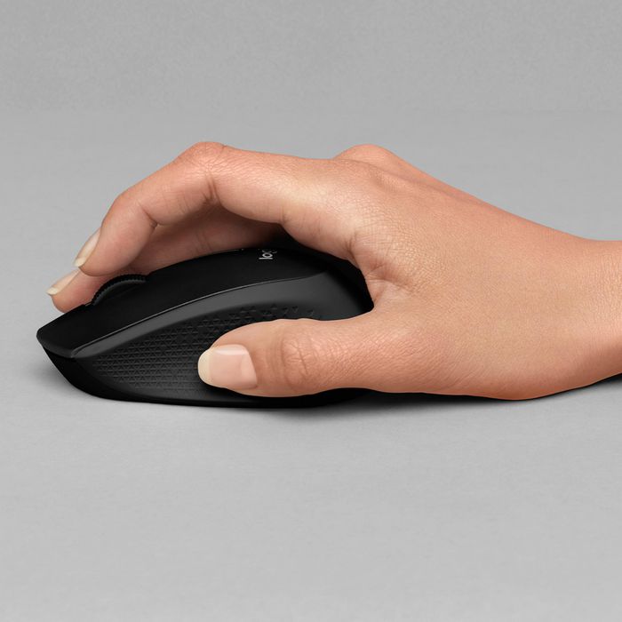 Logitech M330 Silent Plus - Souris sans fil silencieuse, réduction bruit 90%, autonomie 24 mois, nano-récepteur USB, 1000 dpi, pour Windows/Mac/ChromeOS/Linux, droitier, bleu