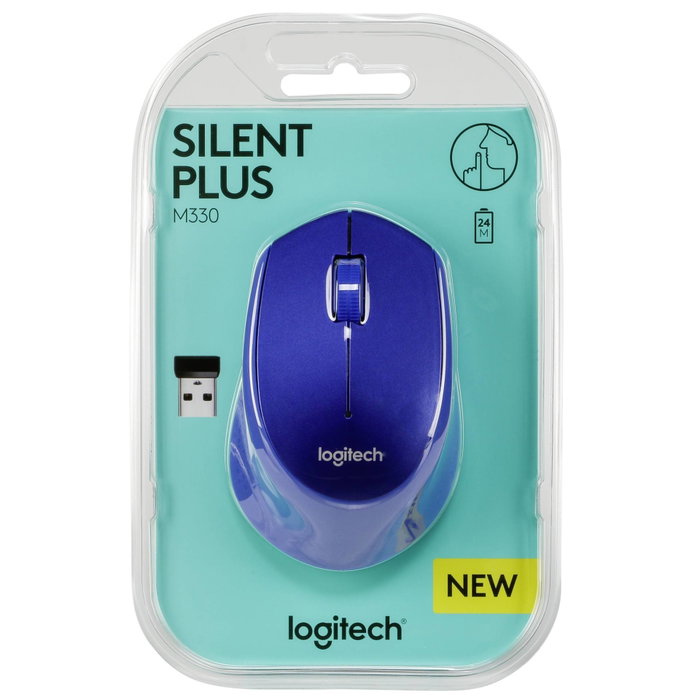 Logitech M330 Silent Plus Bleu