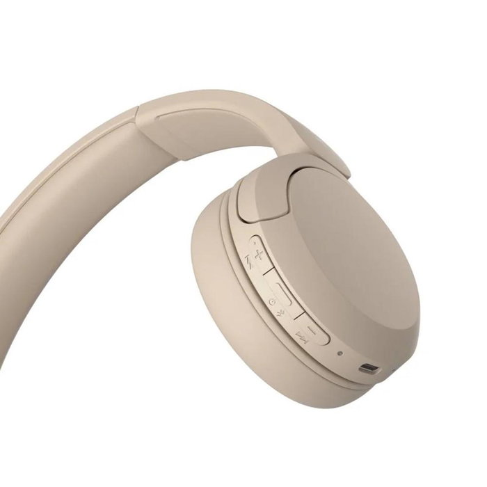 Sony WH-CH520 (WHCH520C CE7) Casque Bluetooth sans fil avec micro On-Ear beige