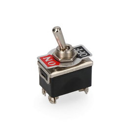 Edm Interrupteur bipolaire à levier métallique 10A 250V dimensions 34x23,75x27,5mm
