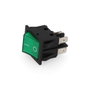 Edm Interruptor bipolar 15a 250v verde