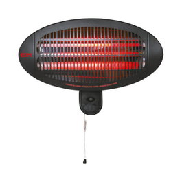 Edm Chauffage d'appoint au quartz 2000 W Noir