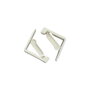 Metaltex Lot de 4 pinces à nappe ajustables à ressort, blanc