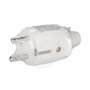 Edm Fiche en caoutchouc 10/16A 250V IP44 4,8mm blanche