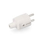 Edm Fiche en caoutchouc 10/16A 250V IP44 4,8mm blanche
