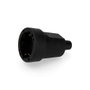 Edm Base aérienne en caoutchouc noire 10/16A 250V IP44 4,8mm