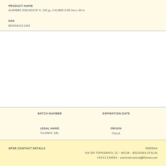 Filgraf Aluminium zingué n°4, Acier, 0,90 mm x 30 m, 145 g, Argenté