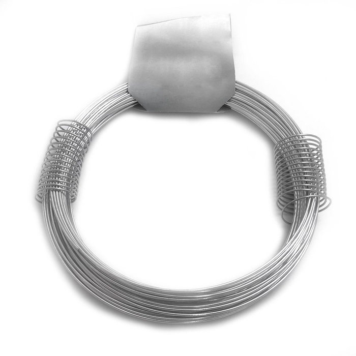 Filgraf Fil de fer galvanisé N°5, acier argenté, calibre 1,00 mm x 27 m, 160 g Filgraf Fil de fer galvanisé N°5, acier argenté, calibre 1,00 mm x 27 m, 160 g