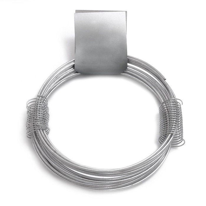 Filgraf Fil de fer galvanisé n°10, acier argenté, calibre 1,50 mm x 15 m, 205 g Filgraf Fil de fer galvanisé n°10, acier argenté, calibre 1,50 mm x 15 m, 205 g