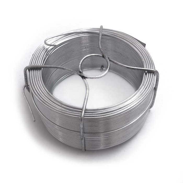 FILGRAF Fil de fer galvanisé n° 8, 510 g, acier, calibre 1,30 mm x 50 m, argenté FILGRAF Fil de fer galvanisé n° 8, 510 g, acier, calibre 1,30 mm x 50 m, argenté