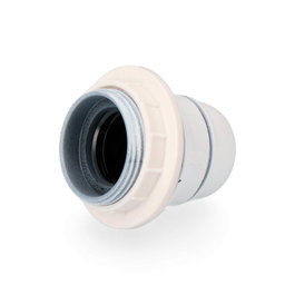 Edm Portalampes semi-vissé avec rosace E27 blanc