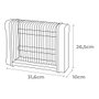 Edm Appareil électrique anti-insectes professionnel 2 x 6W 340° tubs actiniques 30 m² noir 31,6 x 10 x 26,5 cm