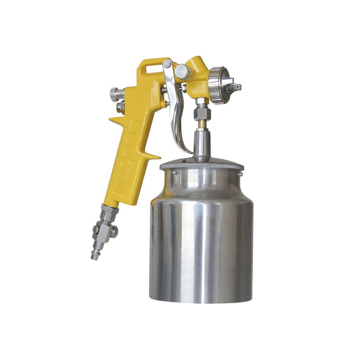 Mota Herramientas P500 Pistolet à peinture classique par aspiration kit buse 1,5 mm aluminium 1000 cc 4 bar Mota Herramientas P500 Pistolet à peinture classique par aspiration kit buse 1,5 mm aluminium 1000 cc 4 bar