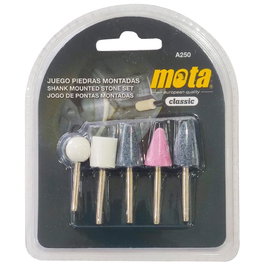 Mota Set de 5 meules pour perceuse 1/4''